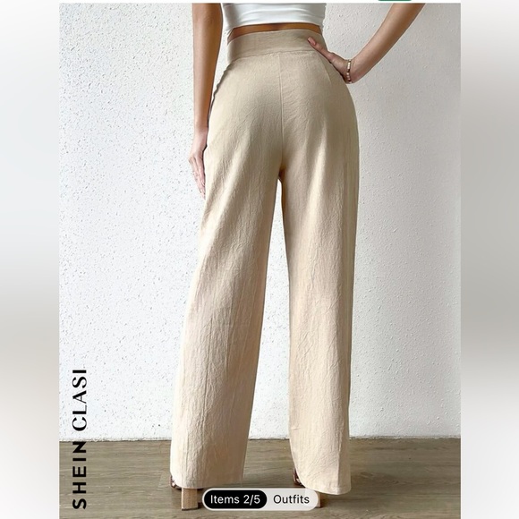 5/$20 🛍️ NWOT Beige Linen Pants size S - Picture 2 of 4